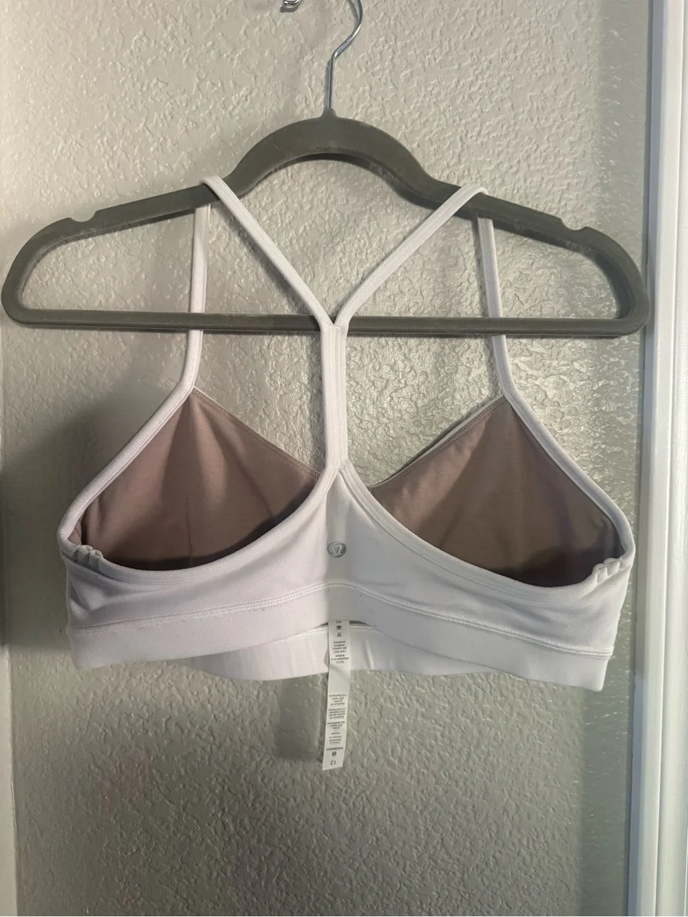 Lululemon Athletica White Strappy Sports Bra